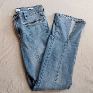 Sofia Jeans AURA Kickboot Bootcut Womens 8 Blue Light Wash Slim Mid Rise Stretch